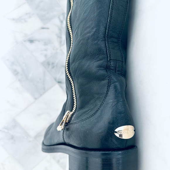 NIB AUTHENTIC JIMMY CHOO DOREEN BIKER LEATHER RIDING BOOTS....GET THE LV LOOK - Picture 9 of 11